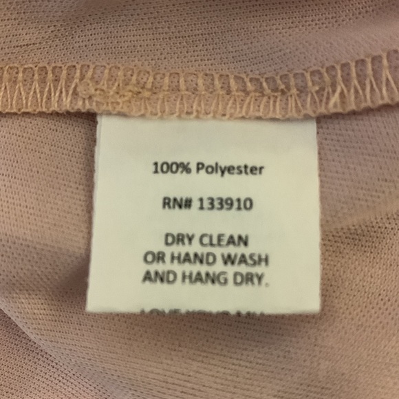 Show Me Your Mumu Caitlin Maxi In Soft Beige Chiffon Size XL New - Picture 5 of 7